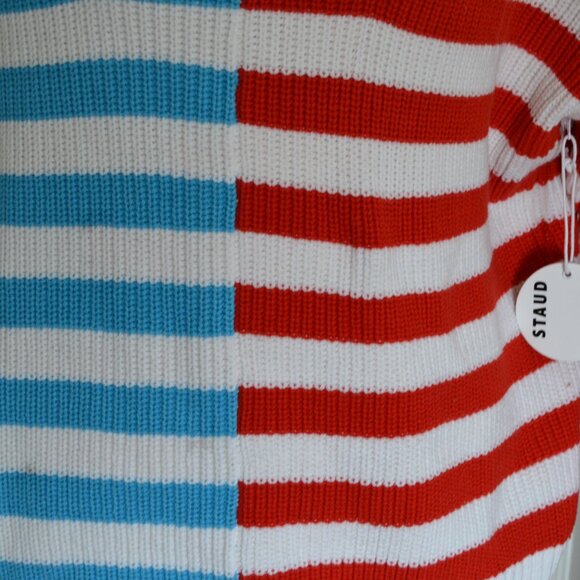 STAUD HAMPTON CAPTAIN STRIPE SWEATER- NWT $98 - Picture 3 of 10